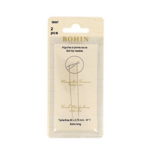 Aiguille à pointe boule 62 mm x 0,70 mm bohin 98997