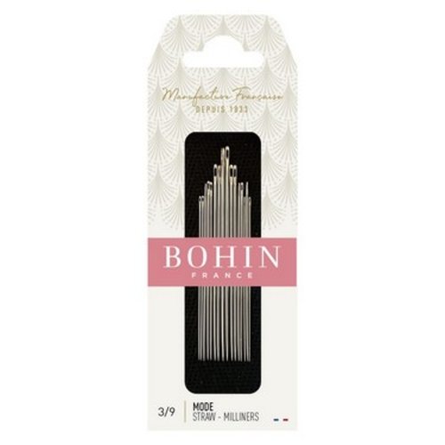 Aiguilles à bâtir et à froncer (mode) - assortiment n°3 à 9 bohin 00668
