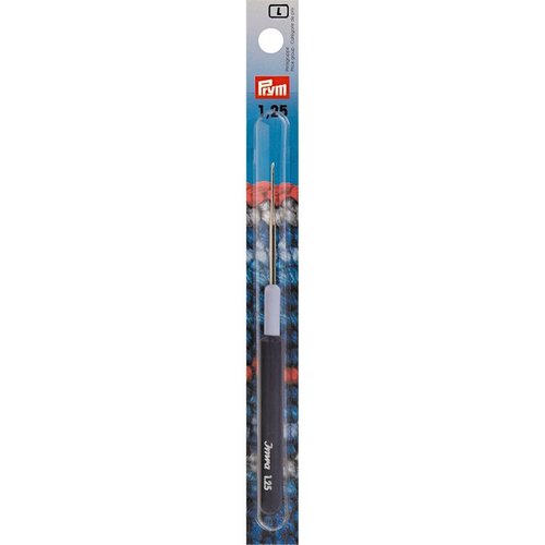 Crochet pour soie/coton avec manche plastique, 1,25mm prym 175321
