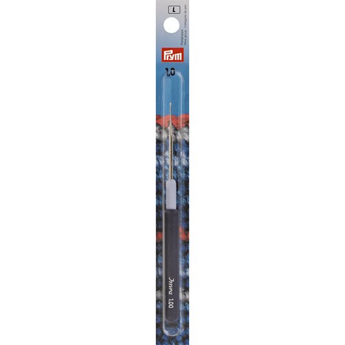Crochet pour soie/coton avec manche plastique, 1mm prym 175323