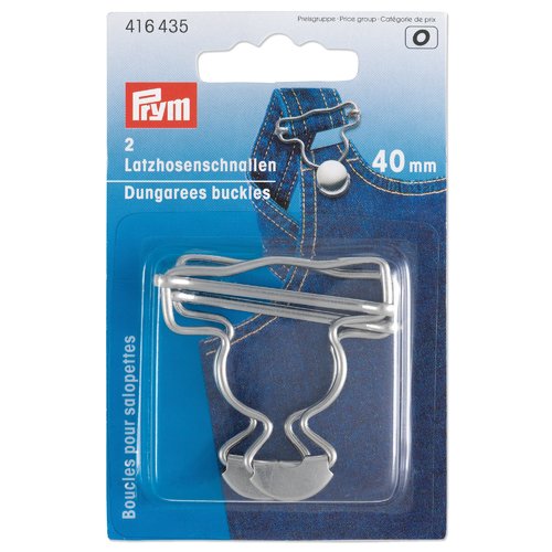 Boucle pour salopette argentée 40mm prym 416435