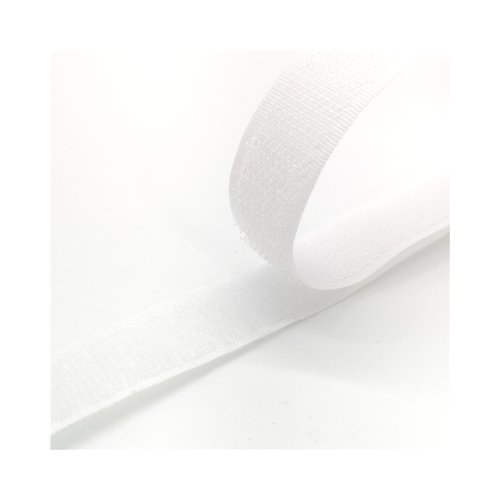 25m ruban auto-agrippant 20mm blanc à coudre prym