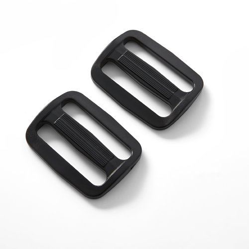 Boucles coulissantes 40mm plastique noir prym 416387