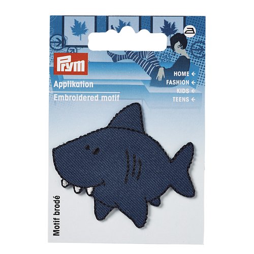 Motif thermocollant requin bleu prym 925436