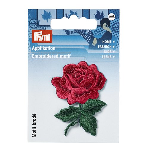 Motif thermocollant rose rouge prym 926186