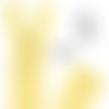 Fermeture eclair 80cm jaune paille pour blouson de la marque eclair-prestil z54.