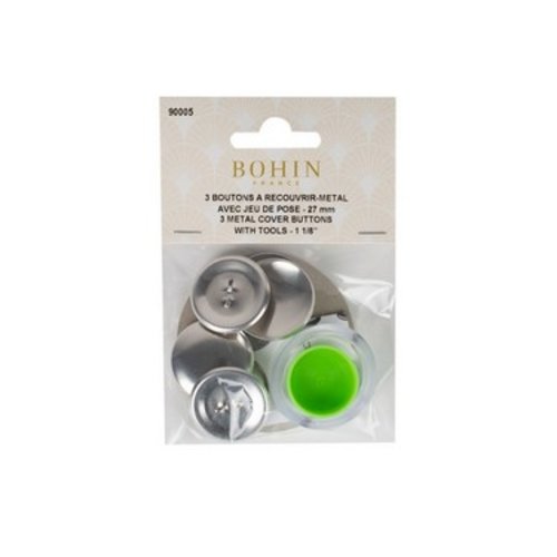Boutons à recouvrir 27 mm bohin 90005