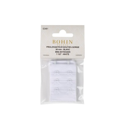 Rallonge attache soutien gorge 38 mm blanc bohin 62481