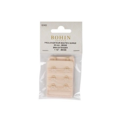 Rallonge attache soutien gorge 38 mm beige bohin 62483