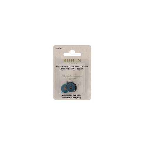 Boutons magnétiques sans couture 14 mm bronze bohin 90452