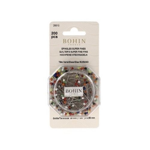 Epingles tête verre superfines 35 mm bohin 26610