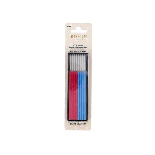 Recharge de mines pour crayon craie x 16 assortiment bohin 91483