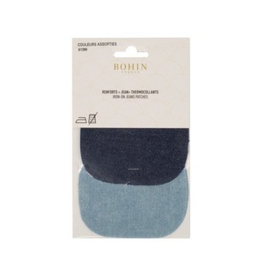 Assortiment renforts coudes et genoux "jeans" thermocollants bohin 61399