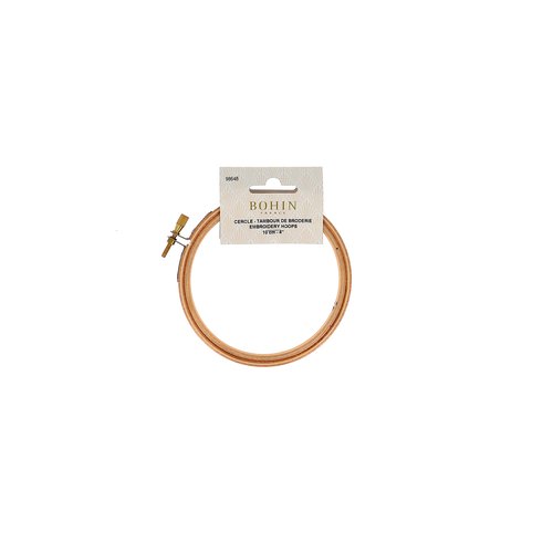 Tambour à broder en bois 10cm avec vis de serrage en laiton bohin 98648