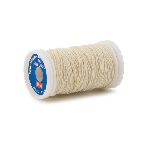 Fil à coudre élastique, 0,5mm, blanc cassé, 20m prym 970013