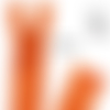 Fermeture eclair 70cm orange pour blouson de la marque eclair-prestil z54.