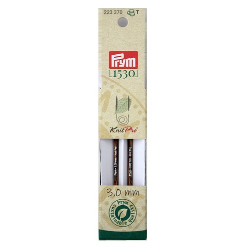 Pointes d'aiguilles à tricoter bois 3 courtes prym pour aiguilles circulaires 223370