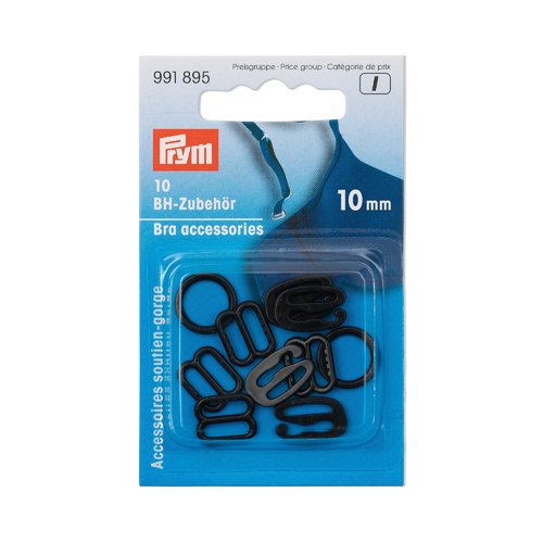 Accessoires soutien-gorge, 10mm noir prym 991895