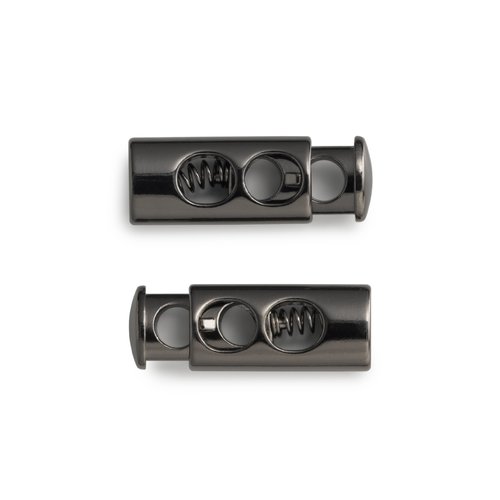 Arrêt cordon bruni brillant 2 trous prym 416664