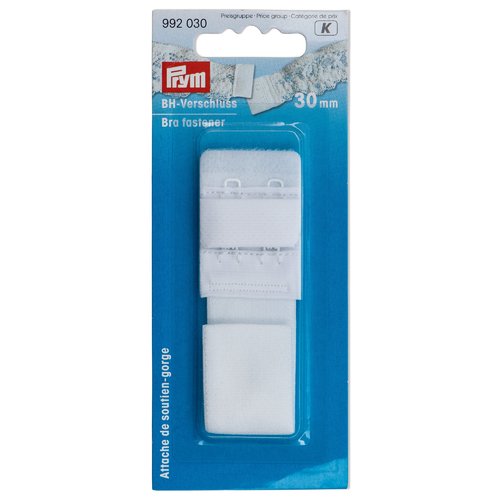 Attache de soutien-gorge 30mm blanc prym 992030
