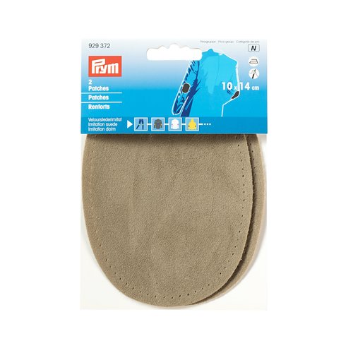 Renfort coude genou 10x14cm beige thermocollants et/ou à coudre prym 929372