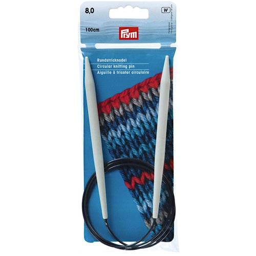 Aiguilles circulaires 100cm n°8  prym 211170