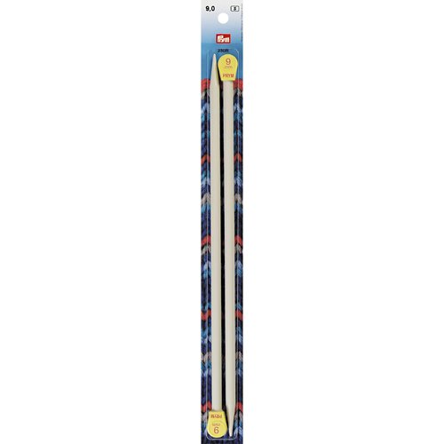 Aiguilles à tricoter à boule plastique n°9 35cm prym 218220