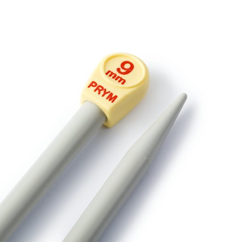 Aiguilles à tricoter à boule plastique n°9 40cm prym 218231