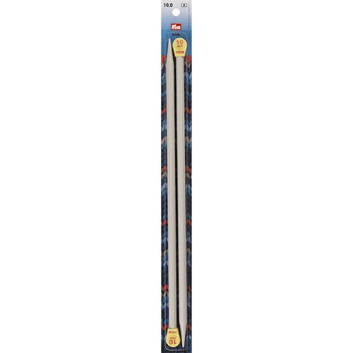 Aiguilles à tricoter à boule plastique n°10 40cm prym 218232