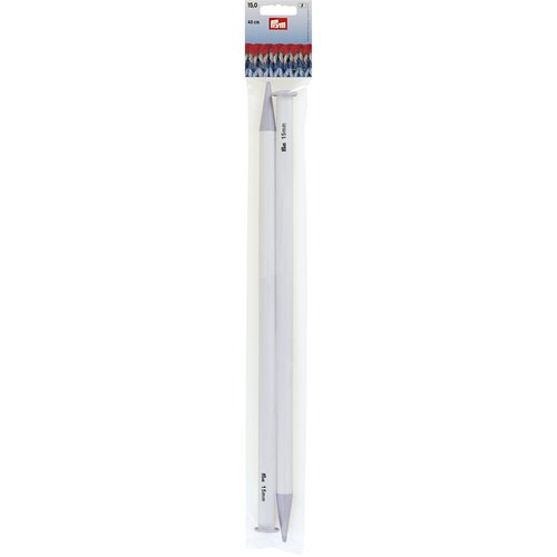 Aiguilles à tricoter à boule plastique n°15 40cm prym 218234