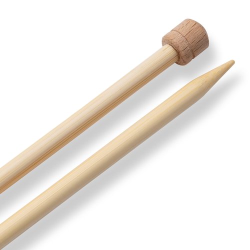 Aiguilles à tricoter à boule bambou prym 1530, 33cm, 6,50mm prym  222120
