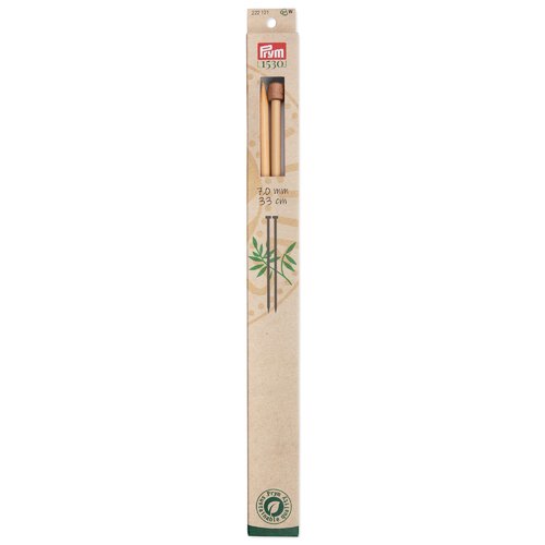 Aiguilles à tricoter à boule bambou prym 1530, 33cm, 7,00mm prym  222121