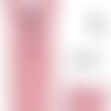 Fermeture eclair rose 40cm non séparable z51 pour pantalon et jupe