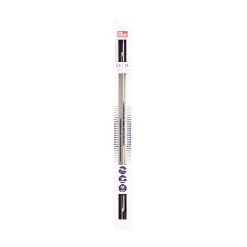 Aiguilles à tricoter à boule ergonomiques 35cm 3,5mm prym 190353