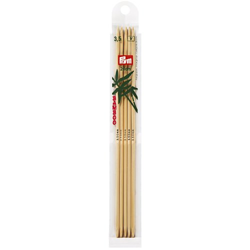 Aiguilles à tricoter à 2 pointes bambou 20cm 3,50mm prym 221213