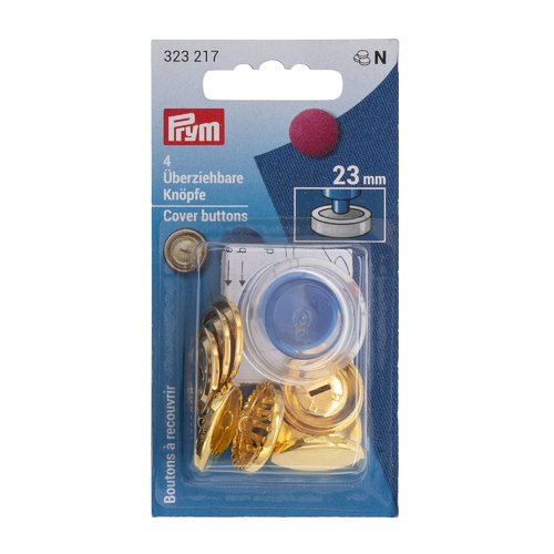 Boutons à recouvrir 23 mm or prym 323217