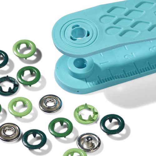 Boutons pression jersey 8mm verts prym love 390703