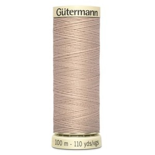 Fil  à coudre beige 100m  gutermann col. 121