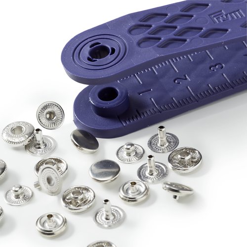 Bouton pression sans couture mini 8mm argent prym 390360