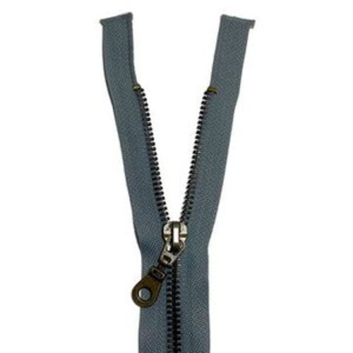 Fermeture eclair 60cm gris séparable pour blouson de la marque eclair-prestil z19