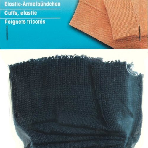 Poignets tricotés élastiques marines prym 994357