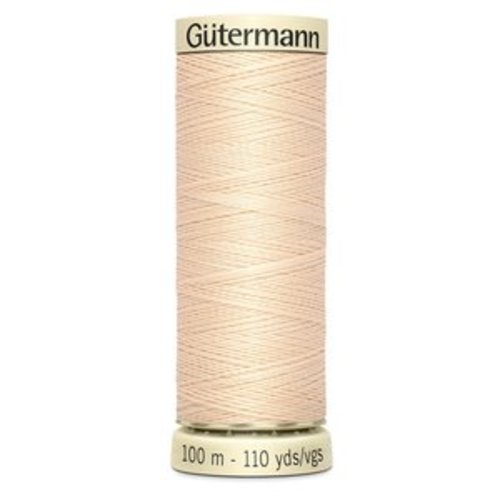 Fil  à coudre beige coquille d'oeuf 100m  gutermann col. 5