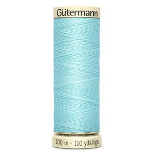 Fil à coudre gutermann 100 mètres bleu très très clair col. 53