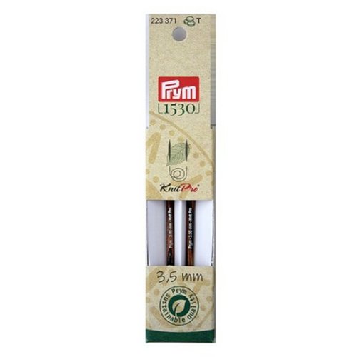 Pointes d'aiguilles à tricoter bois 3,5 courtes prym pour aiguilles circulaires 223371