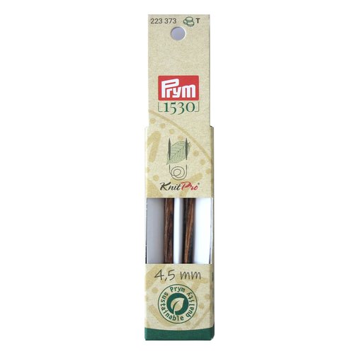 Pointes d'aiguilles à tricoter bois 4,5 courtes prym pour aiguilles circulaires 223373