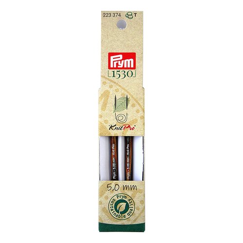 Pointes d'aiguilles à tricoter bois 5 courtes prym pour aiguilles circulaires 223374