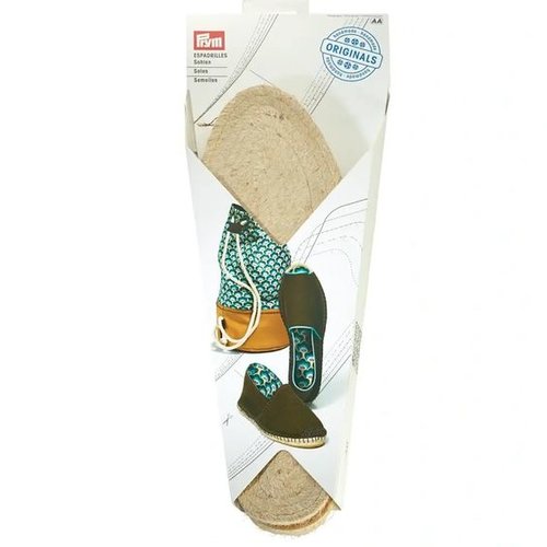 Semelles d'espadrilles, taille 37 ou uk 4, prym 975201