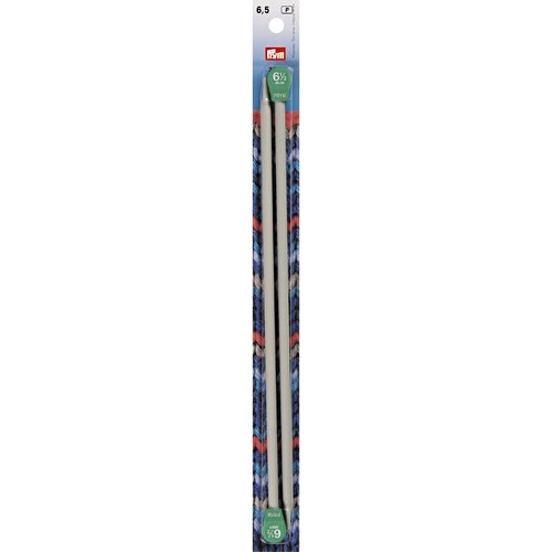 Aiguilles à tricoter à boule aluminium n°6.5 30cm prym 191439