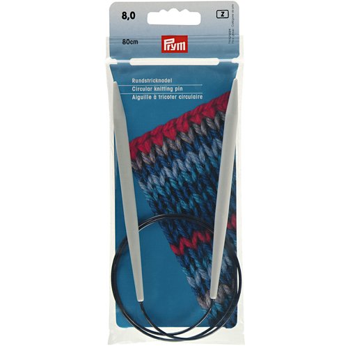 Aiguilles circulaires 80cm n°8 prym 211352