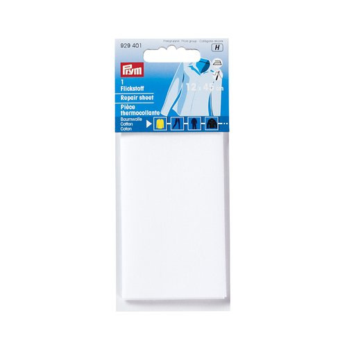 Pièce thermocollante coton blanc prym 929401